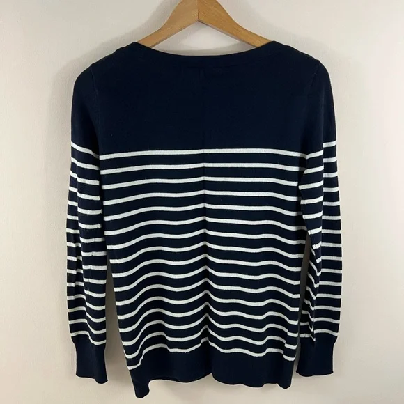 XS Banana Republic Stripped Nautical Sweater Navy/White - Picture 5 of 11